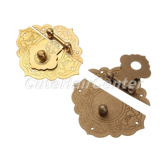 Boîte à Bijoux En Bois Design Antique Rétro Serrure Avec Clé