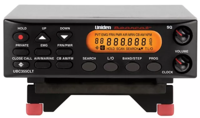Uniden Bearcat UBC355CLT (25-960 MHz) scanner base (uso mobile e domestico)