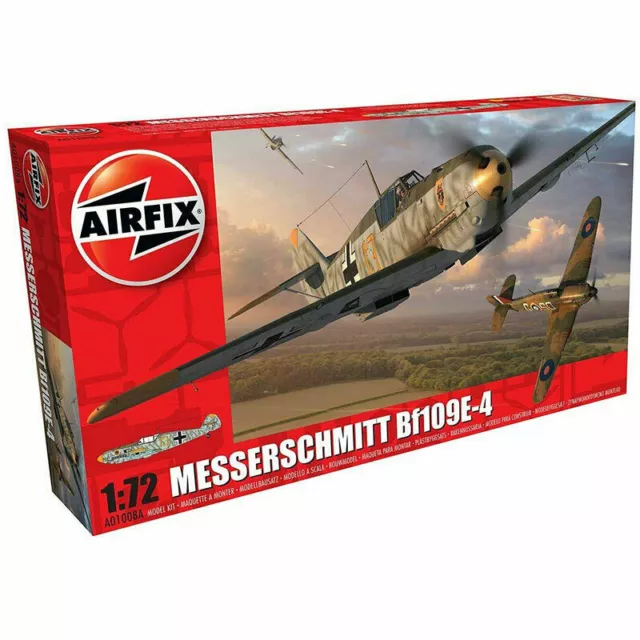 Airfix Modèle Kit Messerschmitt Bf109E 1:72 Echelle WW2 Militaire War Aircraft