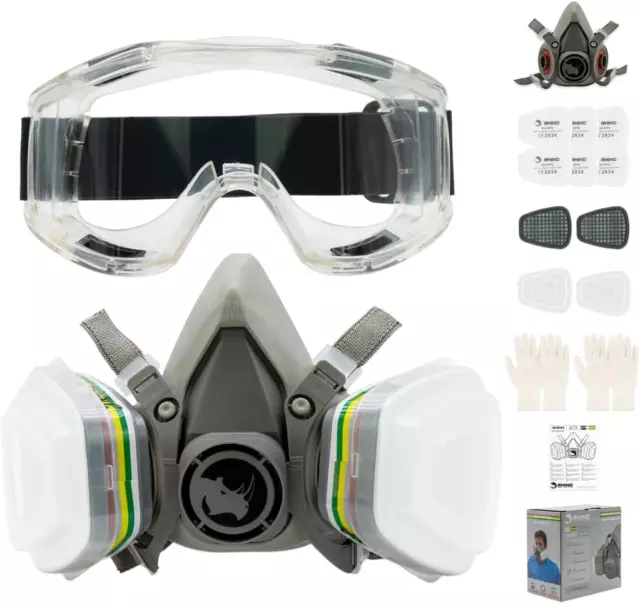 Maschera Antipolvere RH-M103 ABEK1 Mascherina Facciale Antigas Riutilizzabile pe