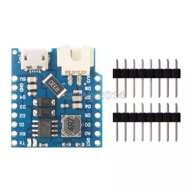 Battery Shield For WeMos D1 mini single lithium battery Charging & Boost