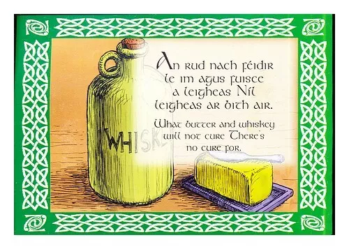 ANONYMOUS Irish Postcard with Irish Proverb  First Edition Paperback