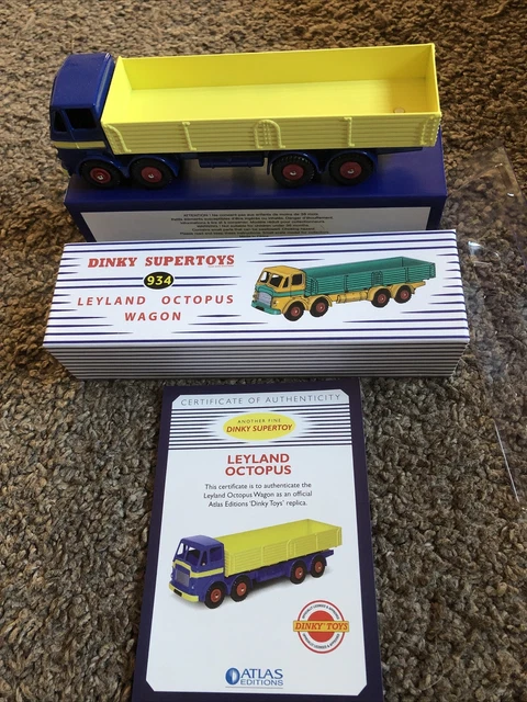 Atlas Dinky Supertoys 934 Leyland Octopus Wagon - Blue/Yellow