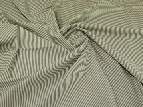 Minerva Yarn Dyed Cotton Chambray Fabric Green - per metre