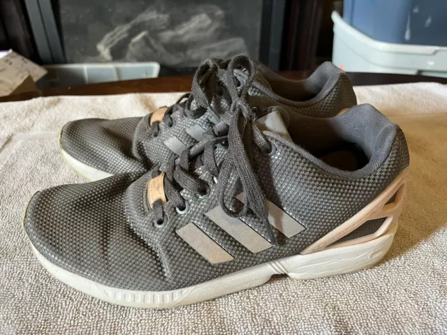 Adidas Torsion Zx Flux Running Shoes Granite/Pink Womens Size 8.5