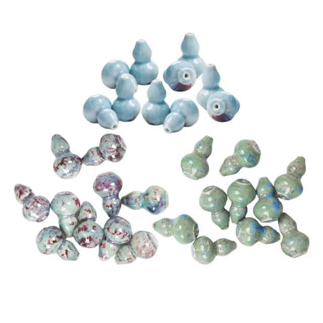 10 Pieces Ceramic Beads Jewelry Making DIY Handmade Spacer Bead 31x22mm