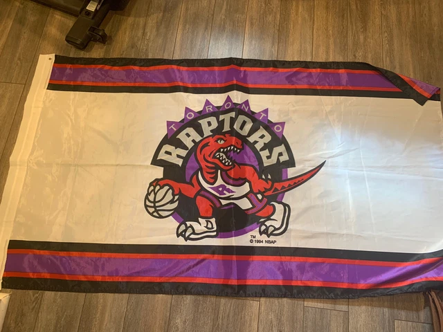 TORONTO RAPTORS 1990S DINO CLASSIC Official NBA 3'x5' Deluxe Banner ...
