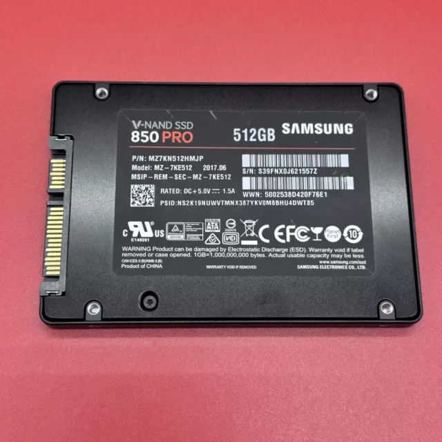 MZ-7KE512 SAMSUNG 850 Pro Series 512GB 2.5" SATA III SSD MZ-7KE512BW