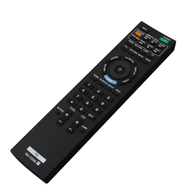 RM-YD035 Replace Remote for Sony Bravia TV KDL-32BX300 KDL-40EX400 KDL-46EX400