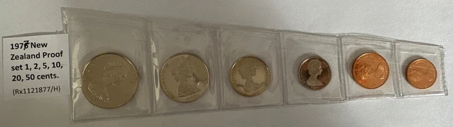 1977 New Zealand   Proof set (1, 2, 5, 10, 20, 50 cents) (Rx1121877/H)