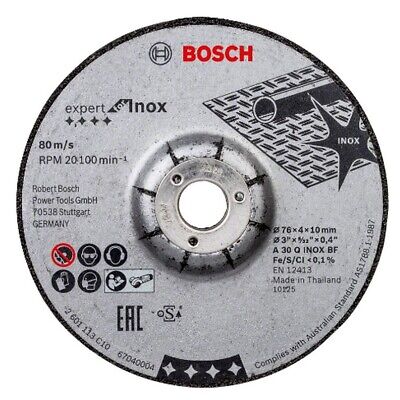 Disco de desbaste Bosch 76x4x10 EXP para Inox 2608601705 para GWS 12V-76