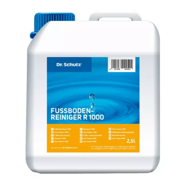 Dr.Schutz Fußbodenreiniger R1000 (2,5l) Fußboden Reinigungsmittel Bodenpflege