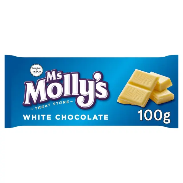 4x Ms Molly's White Chocolate Bar 100G
