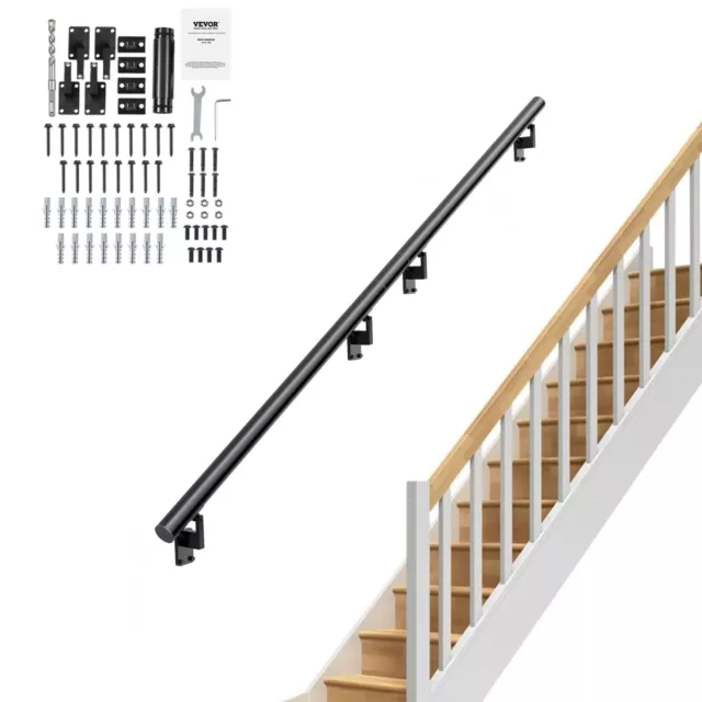 VEVOR Barandilla de Escalera de Aleación de Aluminio Montaje en Pared 214,8 cm