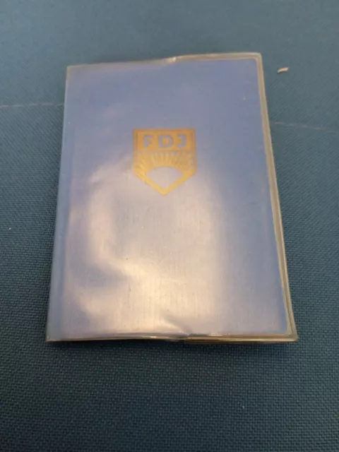 Original DDR FDJ Ausweis Mitgliedsbuch Dresden  Freie Deutsche Jugend 1969