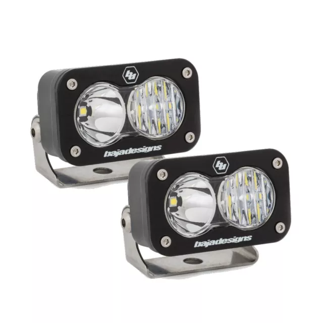 Baja Designs S2 Sport Clear Driving/Combo 5000K LED Light Pods W/ Wiring Harness 3