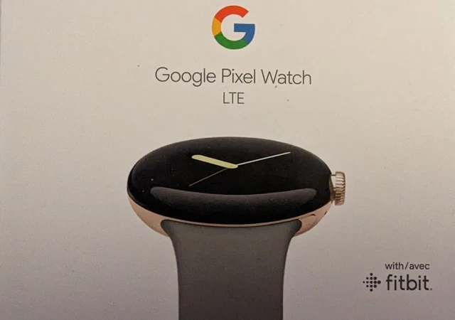 Google Pixel Watch LTE Champagne Gold Stainless Steel Case w/Hazel Active Band