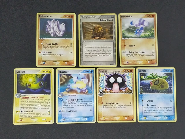 Lot 7 cartes Co et Unco Pokemon Ex Légendes oubliées - Expédition éclair