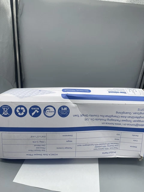 HOMCA Cervical Pillow Memory Foam Pillows - Contour Memory Foam Pillow for Neck