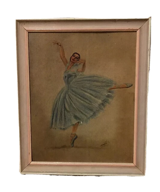 MONTE FRAMED PRINT Ballerina Giselle Vintage $25.00 - PicClick