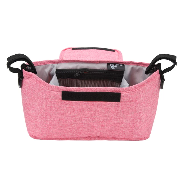 Bolso colgante para cochecito de bebé (rosa) tela Oxford multiusos gran capacidad