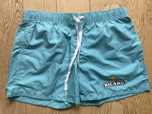 SHORT MAILLOT DE Bain XL Calecon Plage Ricard Bleu Ciel Logo Soleil Petanque OM EUR 34 90 PicClick FR
