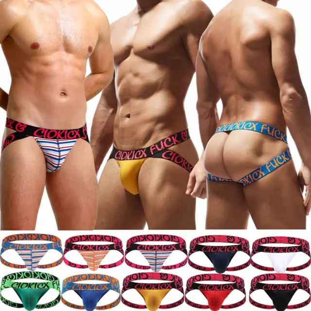 Men's Jock Strap Breathable Underwear Backless Jockstrap Briefs Underpants Thong