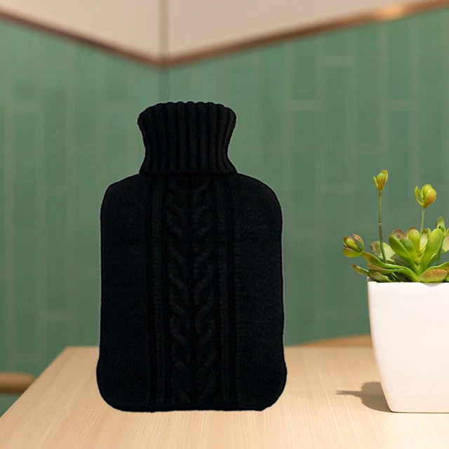 2 L Knitted Hot Water Bottle Cover Heated Bag Case Wärmflaschebezug