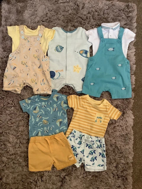 Pantaloncini Estivi Mothercare Bambini 0-3 Mesi Abiti, Pacchetto