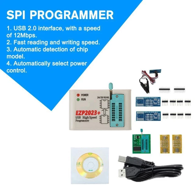 High-speed USB SPI Programmer EZP2023 Support 24 25 95 EEPROM 25 93 BIOS F0E1