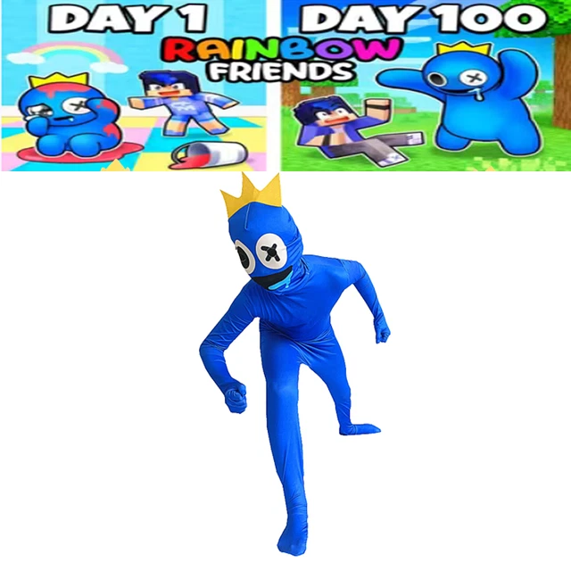 KIDS ROBLOX RAINBOW Friends Cosplay Costume Jumpsuit Mask Fancy Dress