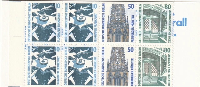 Berlin Markenheftchen MH 14 OZ, ** postfrisch - Sehenswürdigkeiten, 1989