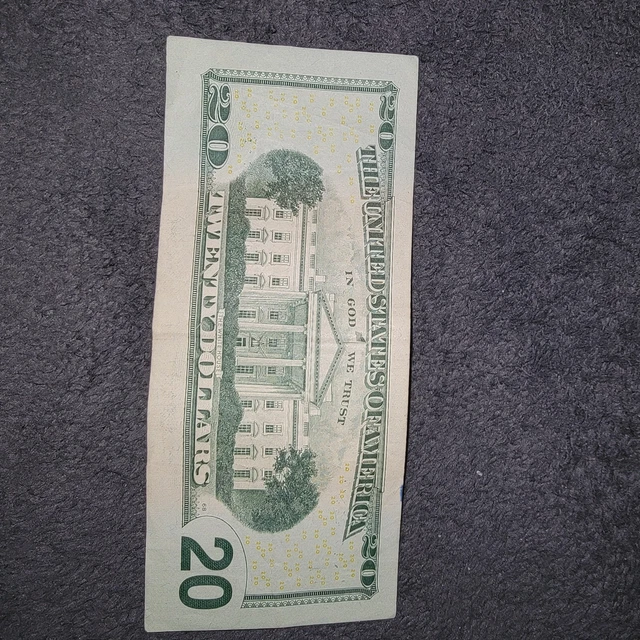 2017 20 Dollar bill misaligned error 