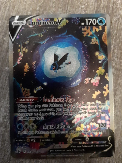 Pokemon Karte Lumineon V GG39/GG70 - Crown Zenith Zenit der Könige Englisch