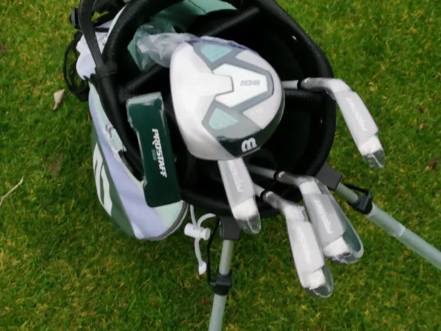 Wilson Staff SGI Halbset Damen Eisen 5,7,9,SW Holz 5 Putter, Bag UVP 330 €
