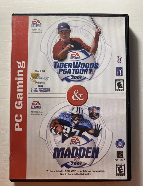 Tiger Woods PGA Tour 2001 & Madden 2001 PC Game