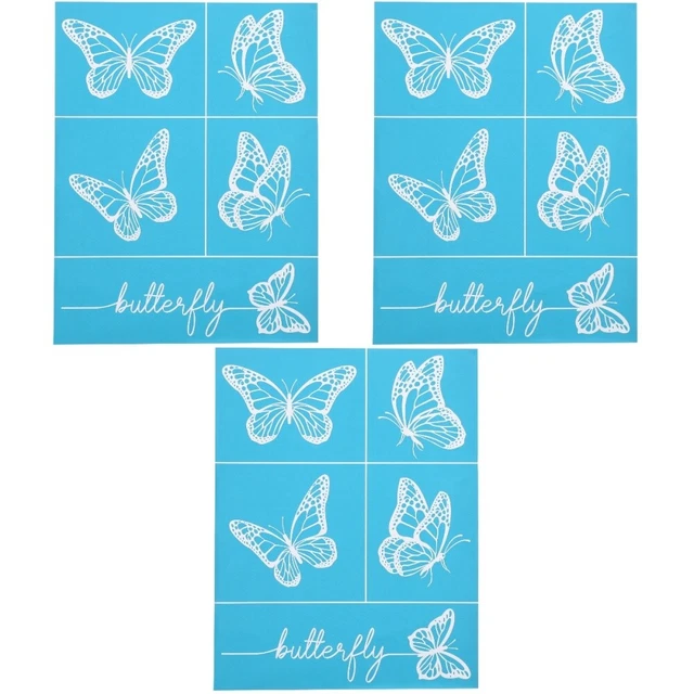 8 pezzi Stencil da disegno per bambini - 15x15cm - Pasqua - Plastica lavabile e riutilizzabile - Set di sagome per arte e artigianato - Italia