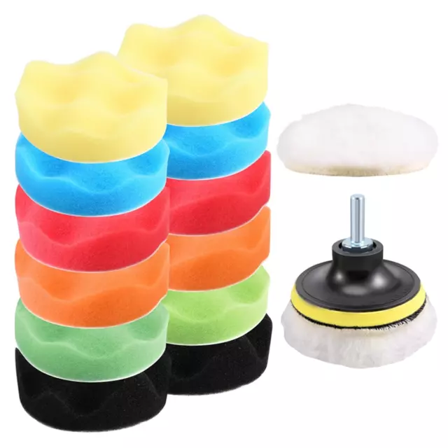 Polishing Buffing Pad Auto Car Polishers and Buffers Wax Set Pack Of 15 Pcs8196