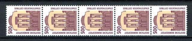 Bund Rollenmarken 5er Streifen 1679 R I postfrisch Nr. 105 #JM376