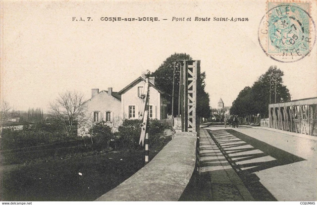 58 - COSNE SUR LOIRE - S09685 - Pont et Route Saint Agnan - L1