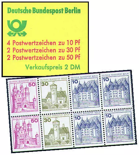 Berlin Markenheft Nr. 10 "Burgen und Schlösser 1977"