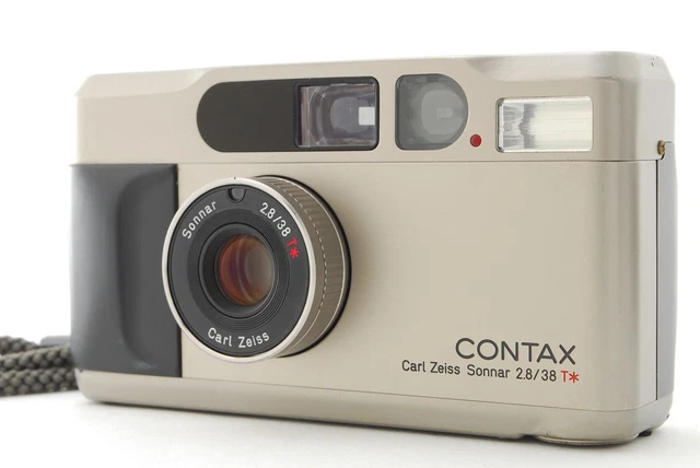 [N MINT CLA'd] Contax T2 Titan Silver 35mm Point & Shoot Film Camera From JAPAN