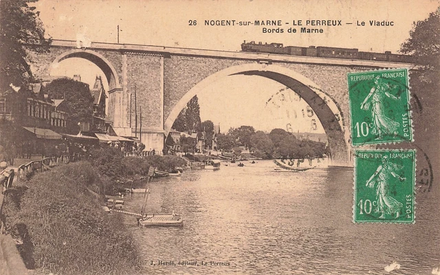 CPA - Nogent-sur-Marne Le Viaduc du Chemin de Fer EUR 5,00 - FR