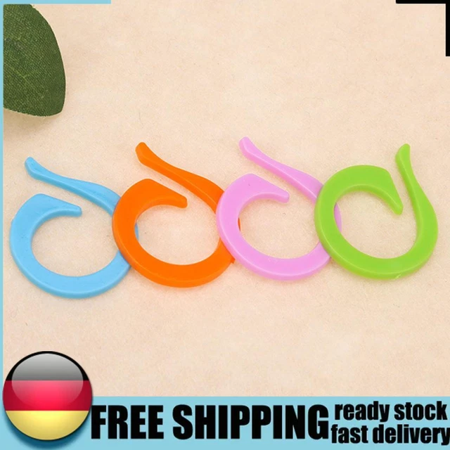 20pcs bunte Plastikstifte Pullover Marke Schnalle Nadel Stricken Handwerkzeuge g