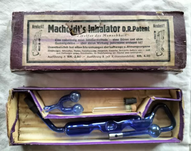 Macholdt's Inhalator D.R.Patent aus den 1930/40ern