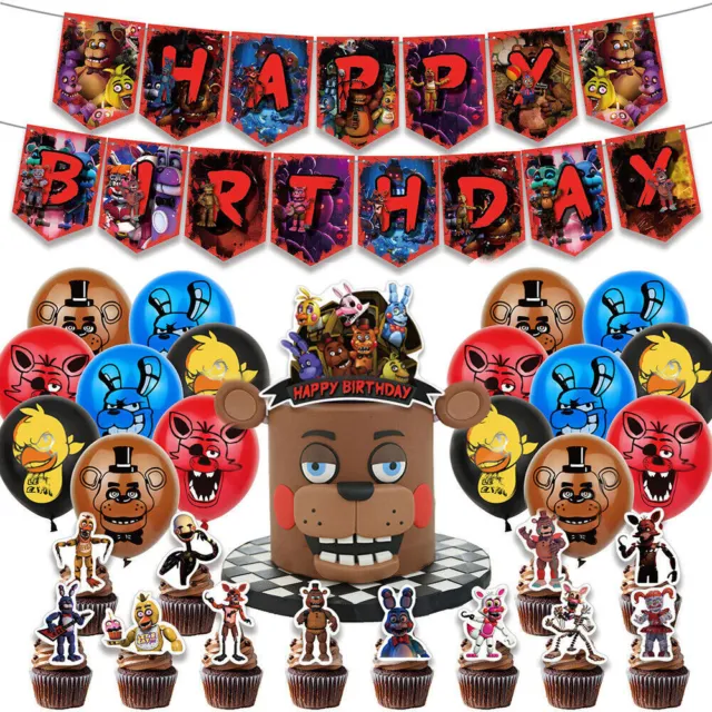 FIVE NIGHTS AT Freddy Party Supplies Birthday Party Decorations Nelton  £23.14 - PicClick UK