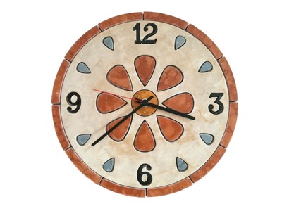 Orologio da parete sole in pietra esterno ramo d ulivo 39 x 39 cm. 