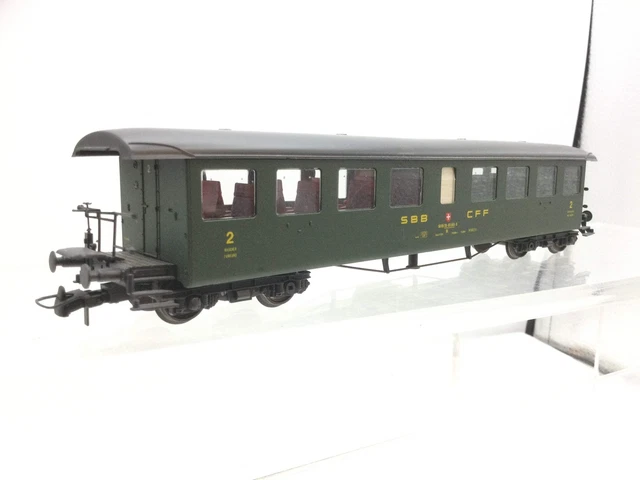 Lima Carrozza 309521K – Wagon Voyageurs HO – 2ème Classe SBB – Neuf