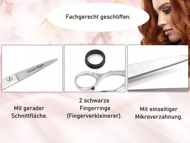 Profi Haarschere Friseurschere Haarschneideschere 15.24 cm 6 Zoll 3