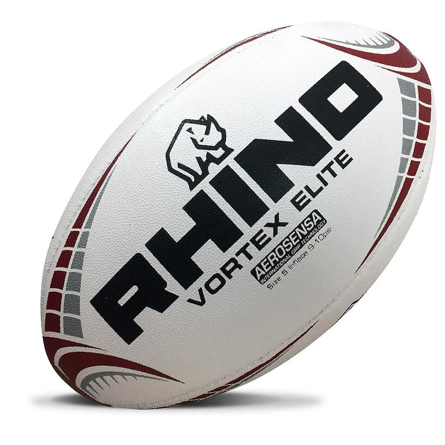 Rhino Rugby Mini Ballon Match Training Vortex Elite Replica Blanc Taille 1